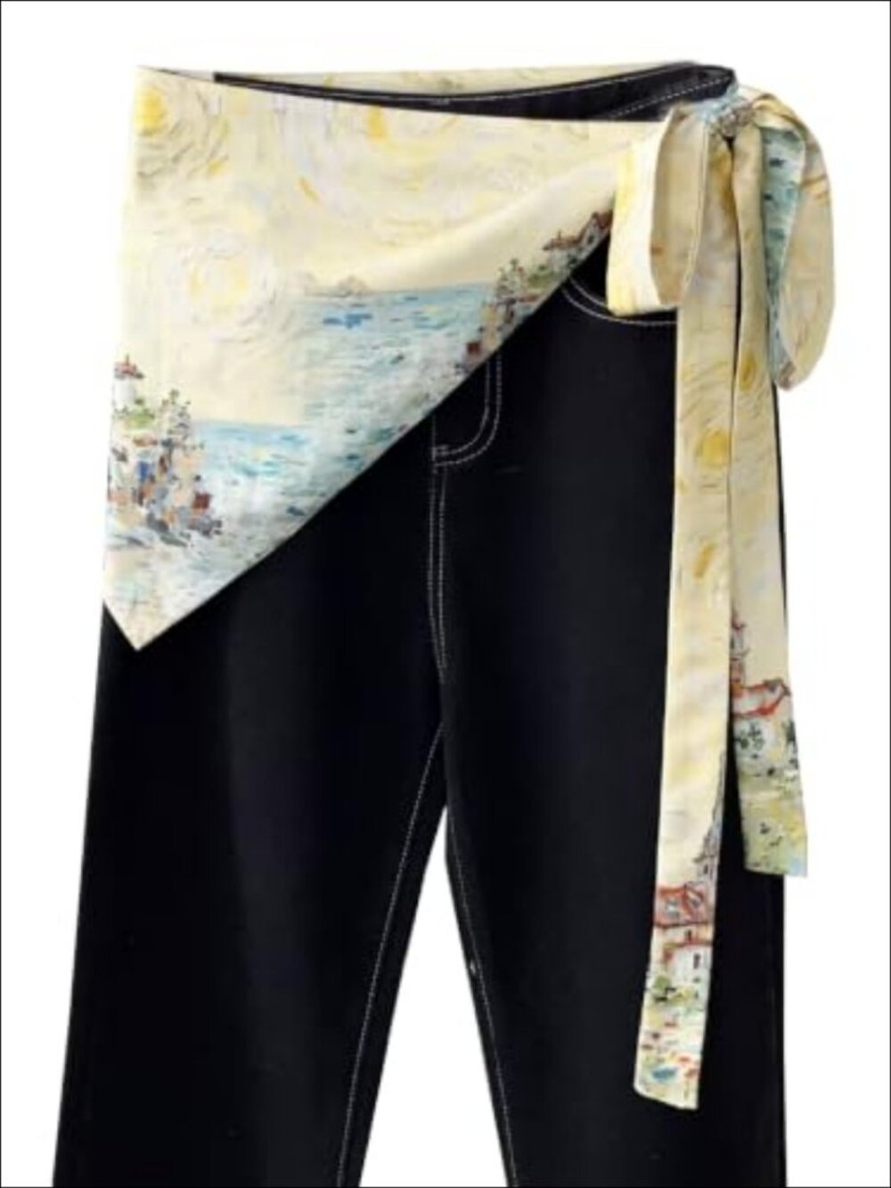 Satin Skinny Scarf Wrap Belt Triangle Waist Sash Tie for Women Dresses